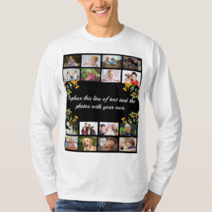 Personalisieren von Foto-Collage und Text T-Shirt