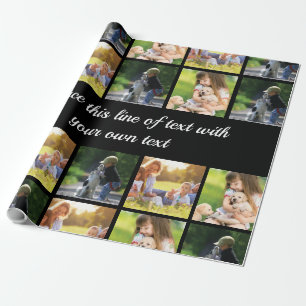 Personalisieren von Foto- und Textdateien Geschenkpapier