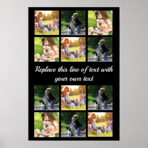 Personalisieren von Foto- und Textdateien Poster