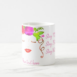 Personalisieren von Frauen Bleibe gesegnet Kaffeetasse