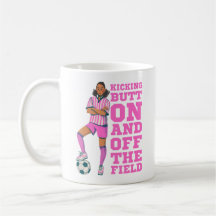 PERSONALISIEREN VON FRAUEN SOCCER-TASSE