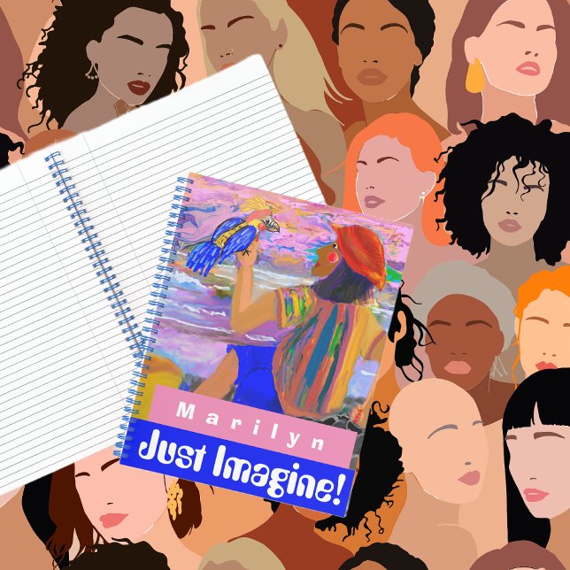 Personalisieren von Journal Meditative Woman & Bir Notizbuch (Von Creator hochgeladen)