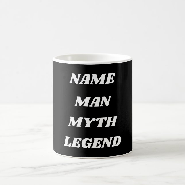Personalisieren von Mensch, Mythos, Legende Kaffeetasse (Mittel)