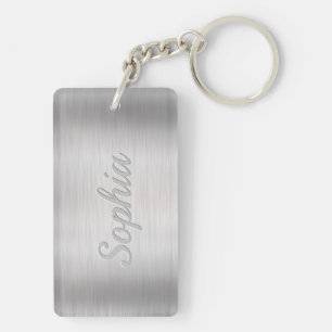 Personalisieren von Name und Meldung, bürstenbehaf Schlüsselanhänger