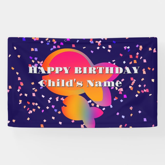 Personalisieren von Regenbogenfischen Kinder zum G Banner (Horizontal)
