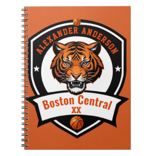 Personalisieren von Tiger Basketball Notizblock