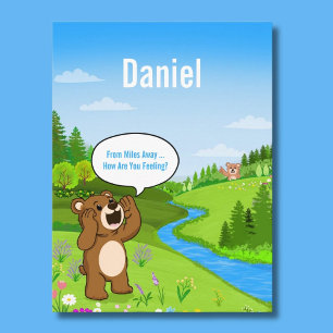 Personalisieren Von Weitem Gute Besserung Postkarte