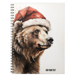 PERSONALISIEREN: Weihnachtsbär | Notizbuch Notizblock