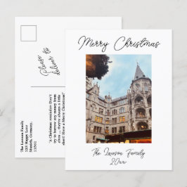 Personalisieren Weihnachtsmarkt München Deutschlan Postkarte