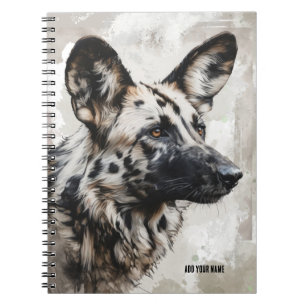 PERSONALISIEREN: Wilder Hund   Notebook-Journal Notizblock