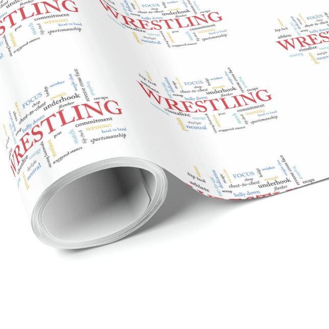 Personalisieren, Wrestling Coach Vielen Dank in Wo Geschenkpapier (Rolleneckpunkt)