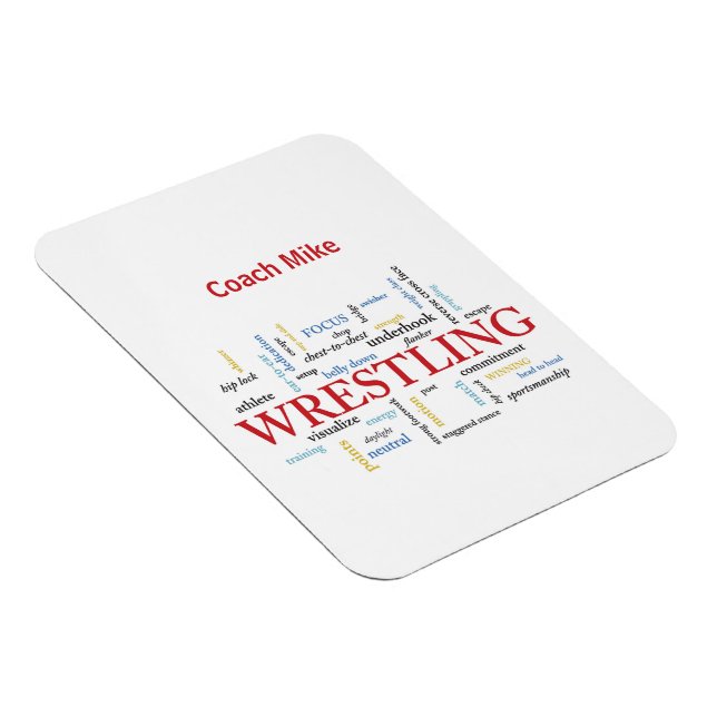 Personalisieren, Wrestling Coach Vielen Dank in Wo Magnet (Rechte Seite)