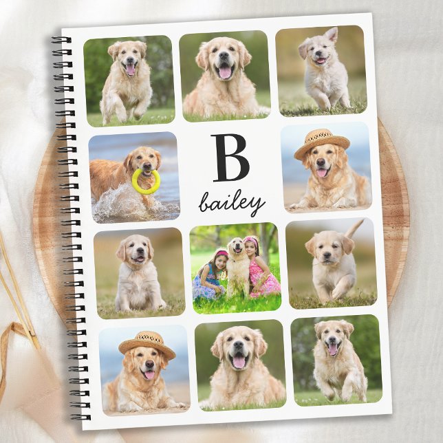 Personalisiert 11 Fotomaterial Monogramm Pet Dog Notizbuch (Von Creator hochgeladen)