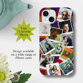 Personalisiert 11 Fotomaterial Slim iPhone 15 Hülle