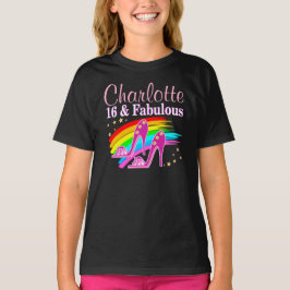 PERSONALISIERT 16 UND FABULOUS GEBURTSTAG APPAREL T-Shirt