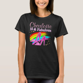PERSONALISIERT 16 UND FABULOUS GEBURTSTAG APPAREL T-Shirt