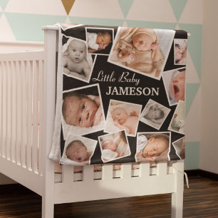 Personalisiert 17 Baby-FotoCollage Fleecedecke