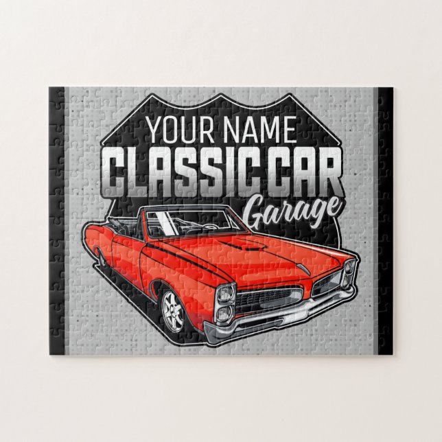 Personalisiert 1966 Konvertible Classic Car Garage (Horizontal)