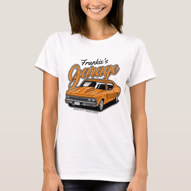 Personalisiert 1968 396 Klassische Muskelkarosse T-Shirt (Vorderseite)