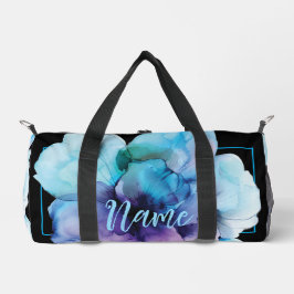 Personalisiert 19" Duffle Bag - Aquarellfarben-Blu