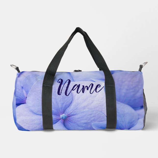 Personalisiert 19" L Duffle Bag - Blue Hydrangea (Vorderseite)
