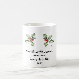 Personalisiert 1. Weihnachtsfest Verheiratet Keepa Kaffeetasse