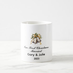 Personalisiert 1. Weihnachtsfest Verheiratet Keepa Kaffeetasse