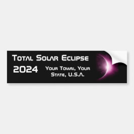 Personalisiert 2024 Gesamtsolare Souvenir Autoaufkleber