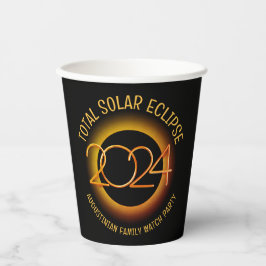 Personalisiert 2024 INSGESAMT SOLAR ECLIPSE Pappbecher