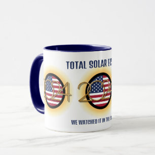 Personalisiert 2024 INSGESAMT SOLAR ECLIPSE USA Tasse