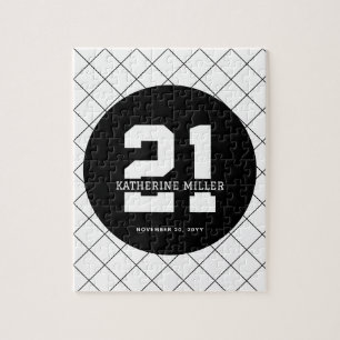 Personalisiert 21. Geburtstag Modern und elegant