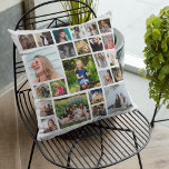 Personalisiert 24 Fotomaterial Kissen<br><div class="desc">Einzigartige Collage Kissen aus 24 Foto machen das Geschenk für jeden mit 24 Lieblingsfotos. Das perfekte Geschenk für jede Gelegenheit oder Feier.</div>