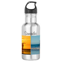 Personalisiert 2 Foto Wasserflasche