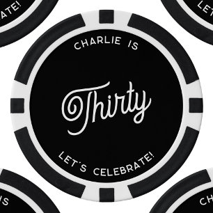Personalisiert 30 330 30 Geburtstag Pokerchips