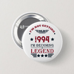 Personalisiert 30 Vintag 30. Geburtstag Party Button