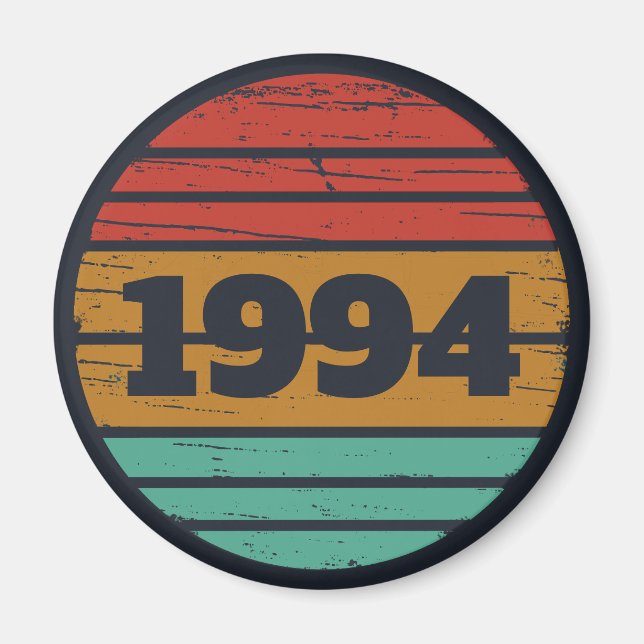 Personalisiert 30 Vintag 30. Geburtstag Party Magnet (Vorne)