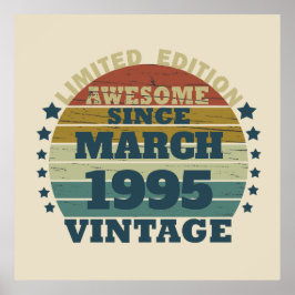 Personalisiert 30 Vintag 30. Geburtstag Party Poster