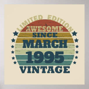 Personalisiert 30 Vintag 30. Geburtstag Party Poster