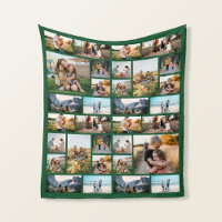 Personalisiert 32 Fotomontage Fleece Blanket