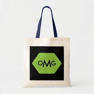 Personalisiert 3 Buchstaben, blaue blaue Tasche