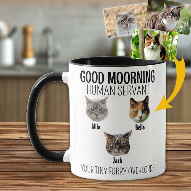 Personalisiert 3 Cat Foto Tasse (Von Creator hochgeladen)