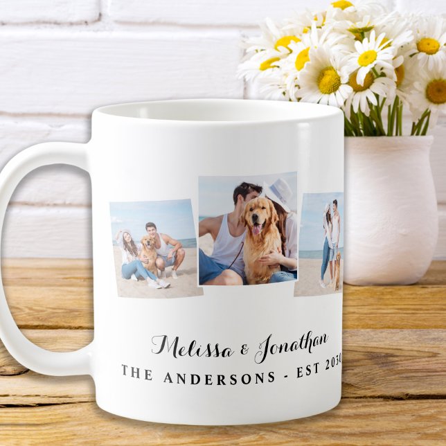 Personalisiert 3 Foto Einzigartige Hochzeit Kaffeetasse (Von Creator hochgeladen)
