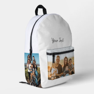 Personalisiert 3 Foto- und Vorlage für benutzerdef Bedruckter Rucksack