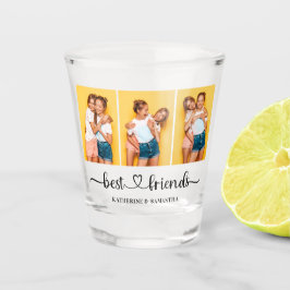 Personalisiert 3 FotoCollage Beste Freunde für imm Schnapsglas