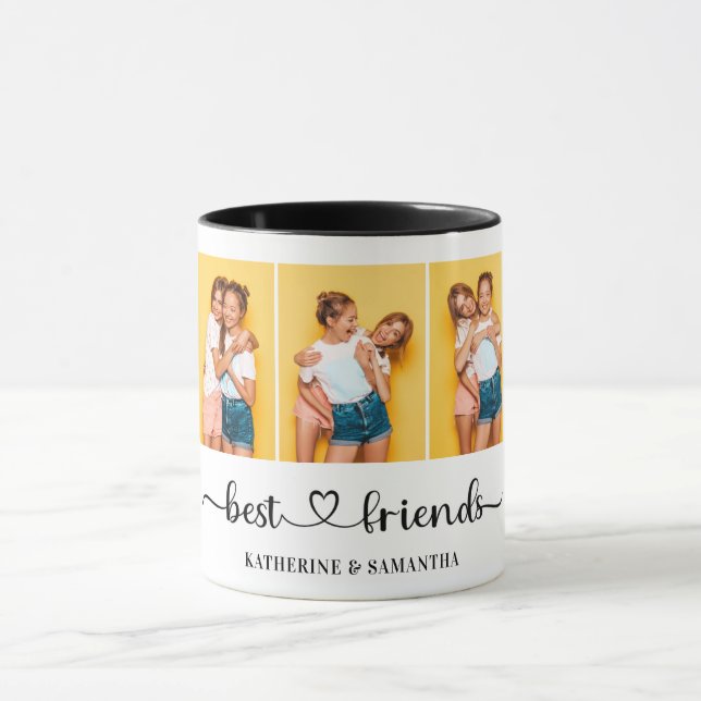 Personalisiert 3 FotoCollage Beste Freunde für imm Tasse (Zentrum)