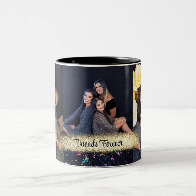 Personalisiert 3 Fotos Foto Kaffee Tasse (Mittel)