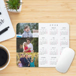 Personalisiert 3 Fotosammlungsreihe 2024 Kalender Mousepad<br><div class="desc">Erstellen Sie Ihre eigenen personalisierten, schwarz-weiß 2024 Volljahr 3 Foto Collage Jahreskalk Staub und färberesistente Mousepad mit rutschfesten Rücken, für Zuhause und Büro. Zum Anpassen, fügen Sie einfach drei Ihrer Lieblings-Familie / Kinder / Baby / Haustiere / Pärchen / Hochzeit Fotos. Während Sie hinzufügen / Design, werden Sie in der...</div>