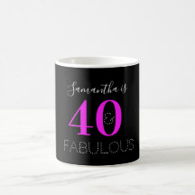 Personalisiert 40. Geburtstag 40 Fantastischer Neo