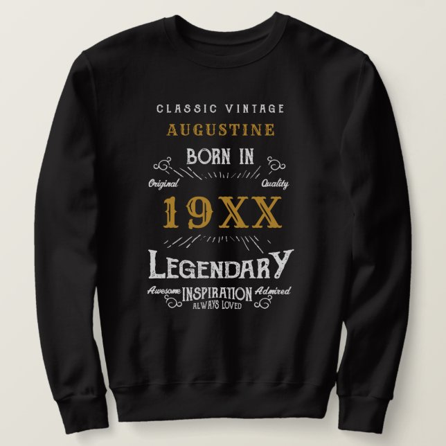 Personalisiert 40. Geburtstag Sweatshirt (Design vorne)