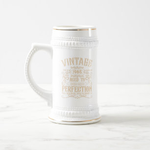 Personalisiert 40 Vintages Party Bierglas